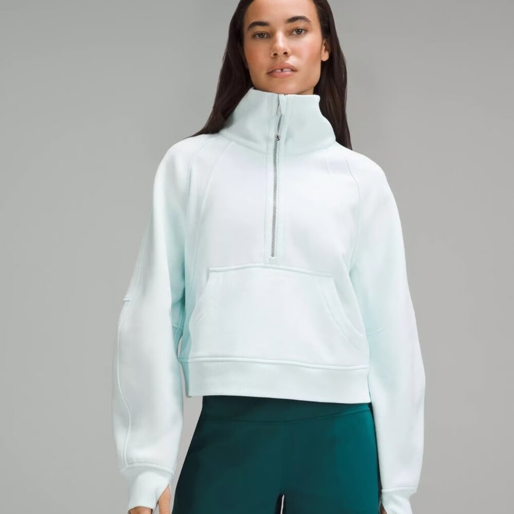 Lululemon Scuba Oversized Cropped Funnel Neck Half Zip XS/S